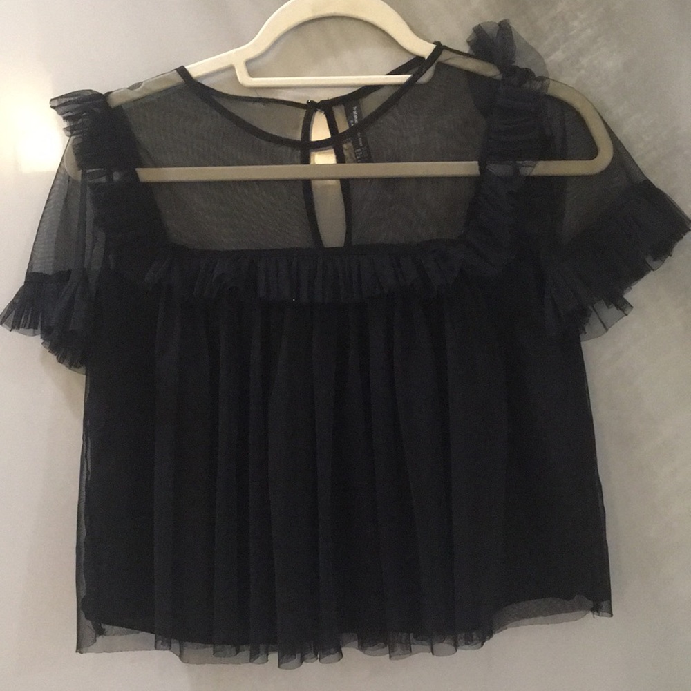 Black party top